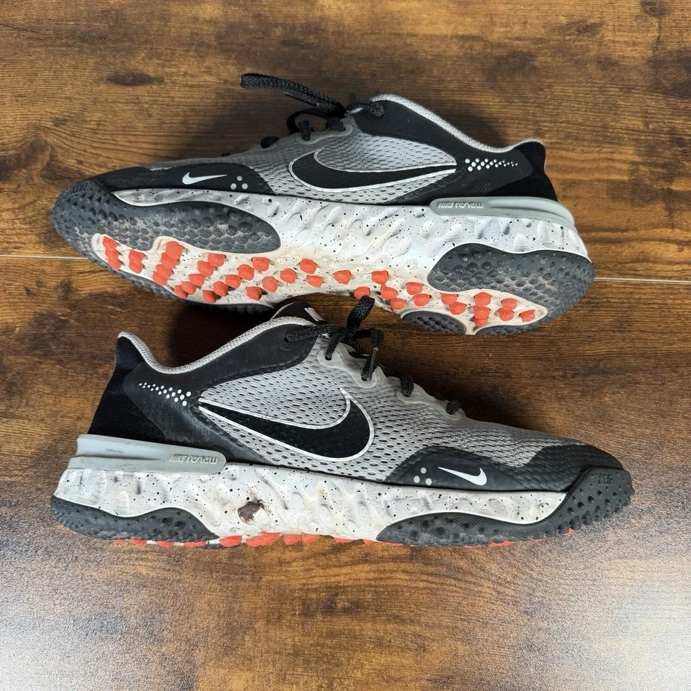 Nike Alpha Huarache Elite 3 TurfLight Smoke Grey Mens Shoes Size 9